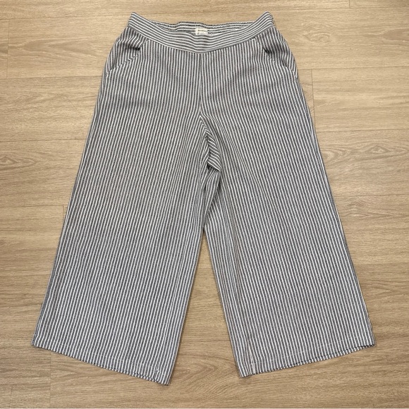 3 for $15 Max Studio Gray and White Casual Wide-Leg Bottoms - Picture 1 of 3